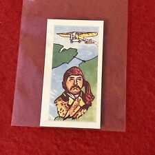 1957 Kane Products “Historical Characters” LOUIS BLERIOT Tobacco Card #18   F-G picture