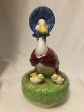SCHMID BEATIX POTTER 1977 JEMIMA PUDDLE DUCK MUSICAL BOX WE'VE ONLY JUST BEGUN picture
