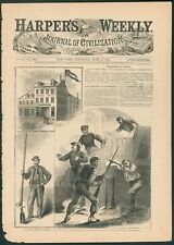 1861 Harper's Weekly Civil War Original Issue Battle Illustrated Alexandria US  picture