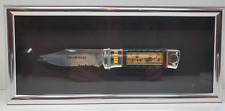 FRAMED FRANKLIN MINT COLLECTOR KNIFE VIETNAM UH-1B HUEY STERLING SILVER ACCENTS picture