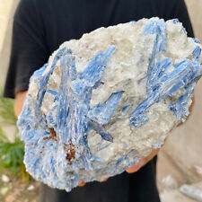6.5lb Rare Natural beautiful Blue KYANITE with Quartz Crystal Specimen Rough picture