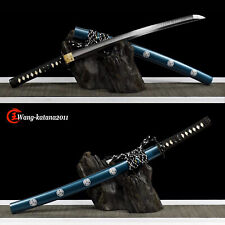 Tokugawa Japanese Samurai Wakizashi T10 Stee Clay Tempered Sharp Pratical Sword picture