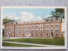 Hampton VA James Hall Hampton Institute now University is a HBCU Vtg Postcard picture