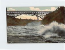 Postcard Whirlpool Rapids & Lower Steel Arch Bridge Niagara Falls picture