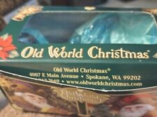 Old World Christmas Sparkling Snowbird Blue Glass  OWC Boxed Ornament  picture