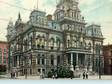 1909 Court House Building Zanesville Ohio Vintage Postcard  picture