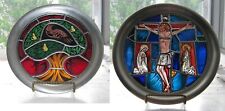 2 Franklin Mint 1976 Stained Glass Fine Art Plates - 1 Christmas and 1 Easter picture