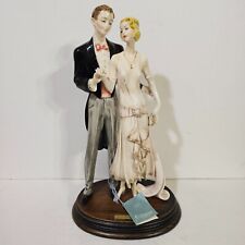 LARGE A. SANTINI Ceramic Sculpture Dancing Couple Wedding Newly weds Capodimonte picture