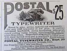 1906 Antique POSTAL Stamp Meter Machine TYPEWRITER Mimeograph Original Ad  picture