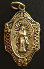 Vintage Sterling Immaculate Heart of Mary Medal Religious Holy Catholic picture