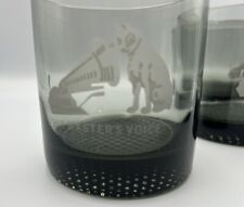 Vintage RCA Records Tumbler Set Etched with Nipper NOS Bourbon Music Classic picture