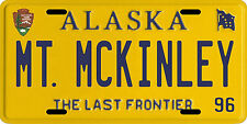 Denali Mount McKinley National Park and Preserve Alaska 1996 License Plate picture