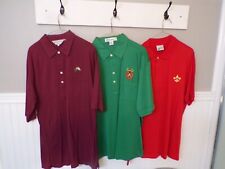 Lot of Three Vintage Boy Scout Adult Polo Shirts 2XL picture