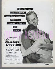 Vintage photo 1956 Ralph Meeker, Janice Rule A Woman's Devotion Ad Art photo picture