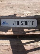 Real road,street,highway 7th Street sign.  Double sided Aluminum. used picture