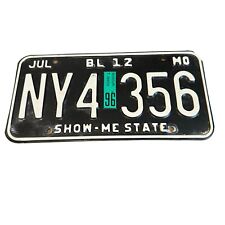 Missouri License Plate 1996 - 