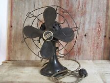 Antique 1920's Westinghouse Black CI Desktop Oscillating Fan, Style No. 517520 picture