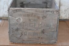Antique Westport Brand Bartlett Pears Advertising Shipping Crate Box Wash USA picture