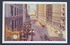 State Street Loop Retail District Chicago IL. Clock People Old Cars Unposted picture