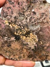 Thick Beautiful Australian Rhodonite Slab Cabbing Lapidary Combo Ship Avail picture