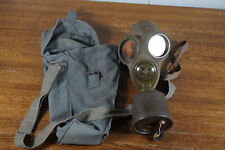 Italian T-35 gasmask WW2 1930s Mask w/ Filter & Carry Bag picture