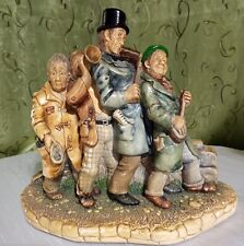 Vintage Naturecraft England  Buskers Ref : No 849 statue chalkware great detail  picture