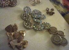 Vintage Lot of 36 RHINESTONE BUTTONS  Measure 3/4” Diameter + Beautiful Sparkly picture