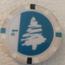 Point Place Casino $1.00 Poker Chip  white Bridgeport, NY 1 dollar  picture