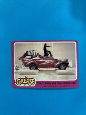 1978 Topps Grease Card # 47 The T-Birds and Their Dream Car (EX) picture