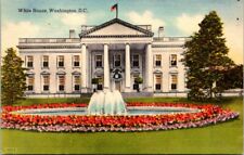 c1940s Front View Of The White House Washington DC Vintage Postcard  picture