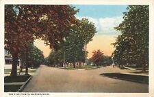 Postcard Five Points Marion Ohio OH picture