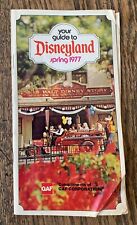 your guide to Disneyland spring 1977 featuring Walt Disney Store compliments GAF picture