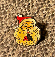 Vintage American Airlines Hat Lapel Pin Santa Christmas AA RARE picture