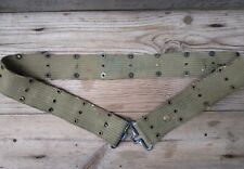 ORIGINAL WWII WW2 KHAKI OD3 M1936 M36 PISTOL BELT FOR CANTEEN HOLSTER POUCHES picture