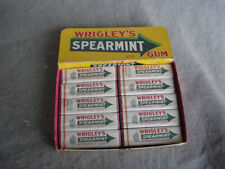 Wrigleys Spearmint .. GUM  1930,s  partial BOX  10  packs picture