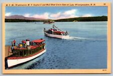 MV Sophie C  Mail Boat Uncle Sam  Lake Winnipesaukee   New Hampshire   Postcard picture