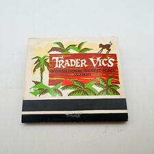 Trader Vic’s, Waikiki, Hawaii, Full Unstruck Classic Matchbooks picture