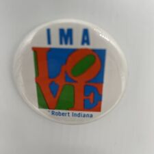 Vintage love robert indiana pop Art  button pin 2” Collectible picture