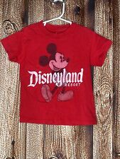 Disney Disneyland Mickey Mouse T-Shirt Toddler Size 4 XS Red Short Sleeve EUC picture