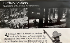 BUFFALO SOLDIERS - Guardians of CA Parks  NATIONAL PARK SERVICE UNIGRID BROCHURE picture