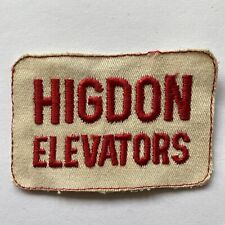 Vintage Higdon  Elevators Employee Pocket Patch picture