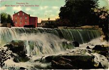 1910 Water Power & Falls Appomattox River Petersburg Virginia Postcard picture