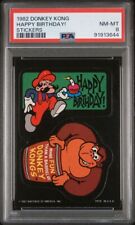 1982 Topps Nintendo Donkey Kong Happy Birthday Super Mario Card PSA 8 NM-MT picture