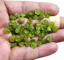 Raw 7-9 MM Size Natural Green Peridot Raw 50 Pcs Lot Loose Gemstone For Jewelry picture
