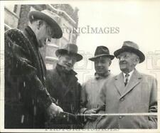 1957 Press Photo Mayor Nolan Ziegler at Mulberry Street Bridge Opening picture