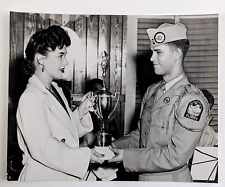 1953 Florida Veteran Armistice Day Trophy Ceremony Vintage Press Photo picture