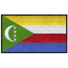 Comoros National Country Flag Iron on Patch Embroidered Sew On International picture