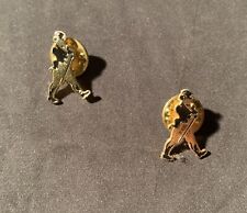 Johnny Walker Black & Gold Collectors Pin for Hats, Coats, Sweaters - Set Of 2 picture