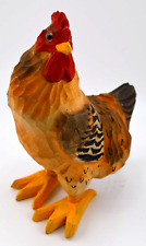 Vintage Hand Carved and Painted Wooden Chicken / Rooster Folk Art Midwest USA picture