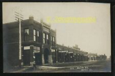 Rppc Main St Dows Ia Iowa Fillmore Block Shoes Drugs Pool Hall Mor Wright County picture